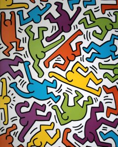 haringsanstitre1983personnagesmulticolors